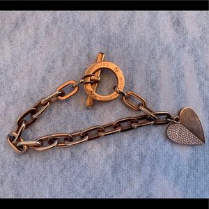Michael Kors rose gold chain bracelet